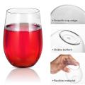 4pcs Shatterproof Plastic Wine Glass Unbreakable PCTG Reusable Transparent Fruit Juice Beer Glasses Cups