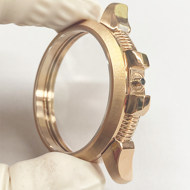 automatic case with steel crown