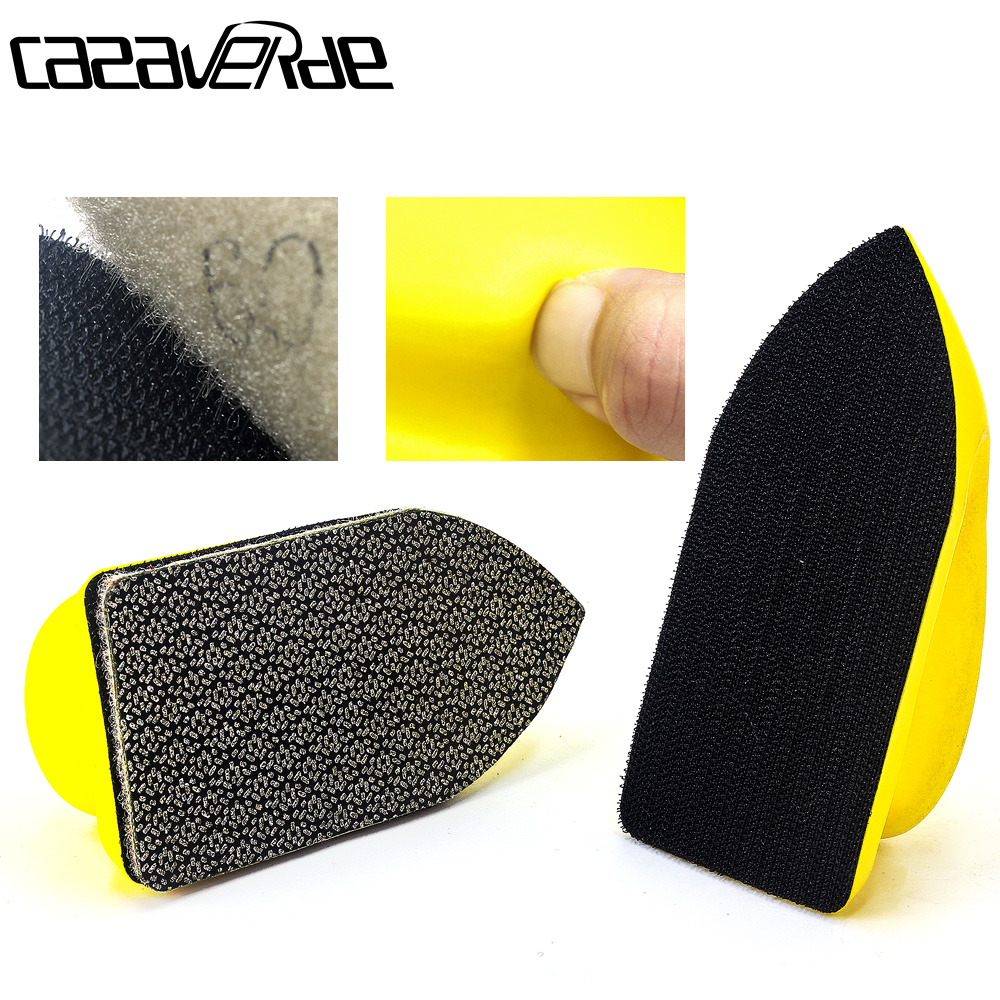 Arrow type 120*55mm Electroplated hand polishing pad for polishing glass stone,tiles,aluminum and iron steel