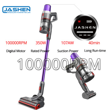 UK Stock Jashen V16 Handheld Vacuum Cleaner Cordless Vacuum Hand stick with LED 350W Strong Suction Power Low noise Wall Mounted