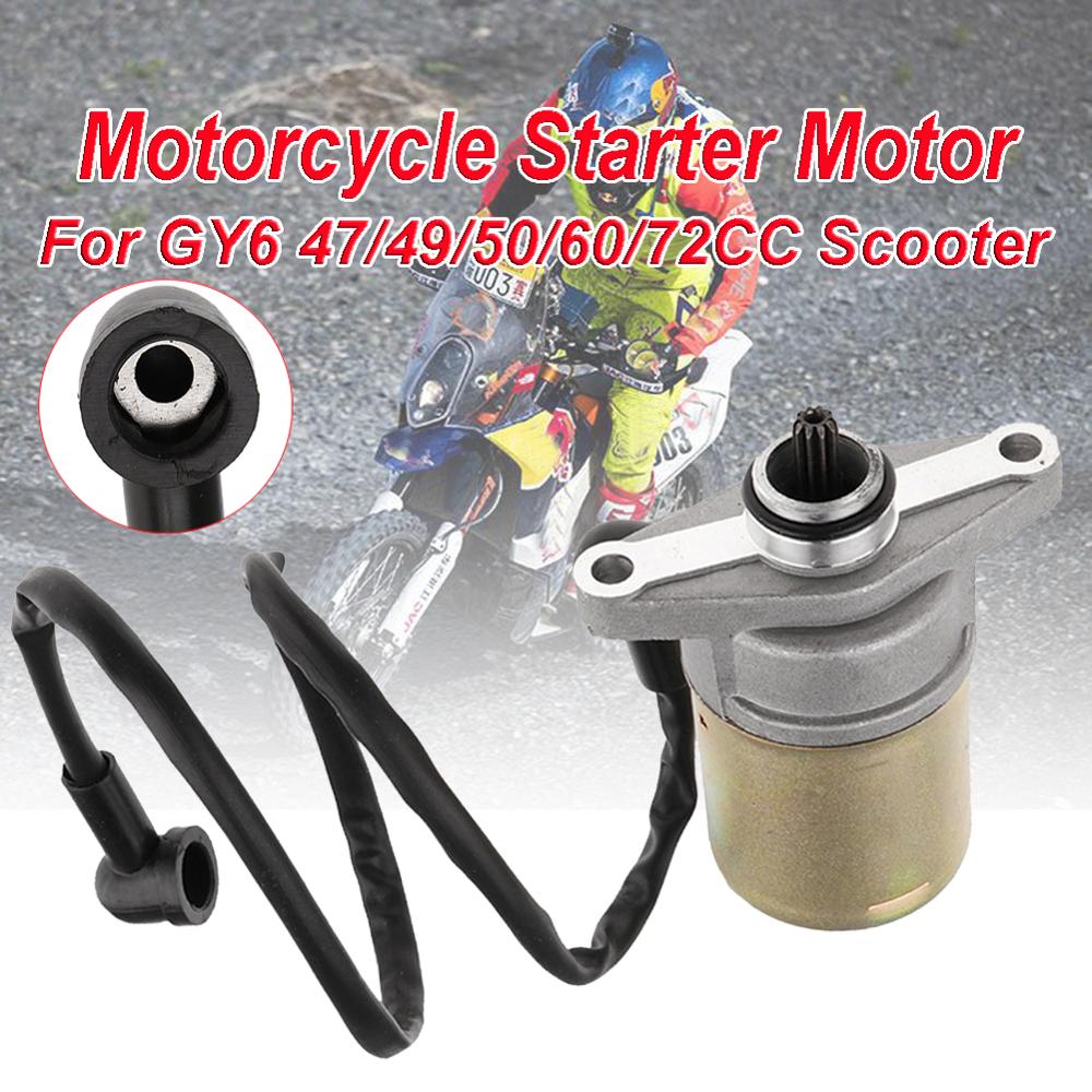 Motorcycle Scooter Moped 12V Electric Starter Motor For GY6 47/49/50/60/72CC