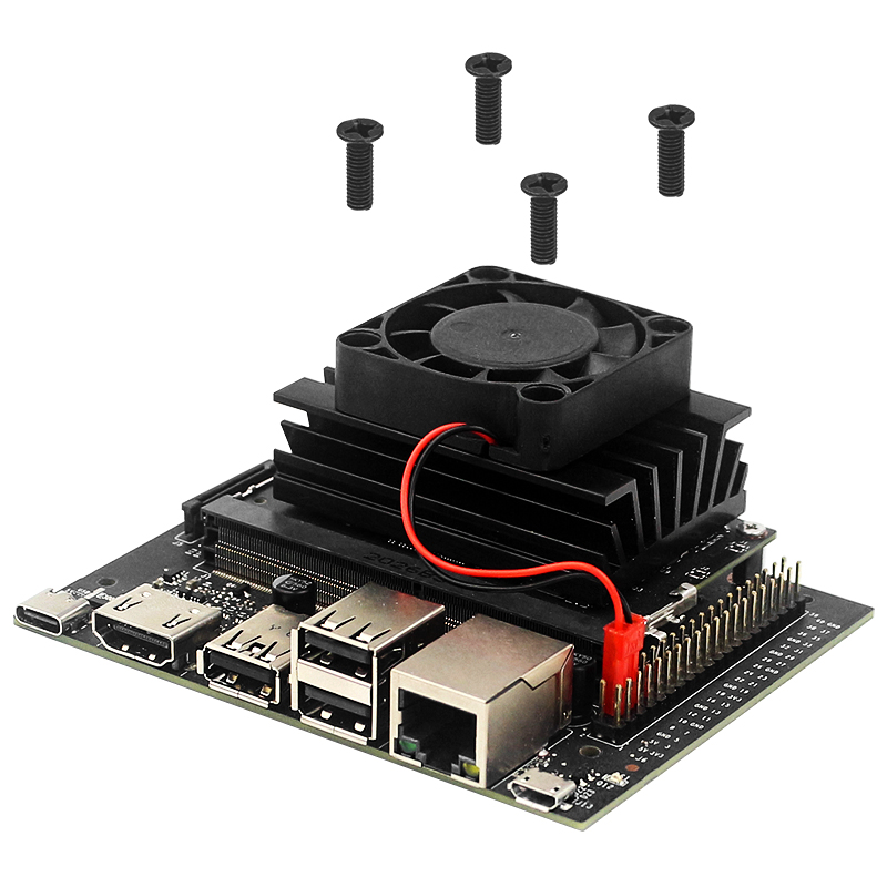 Cooling Fan for NVIDIA Jetson Nano Developer Kit Quiet CPU Cooler Radiator