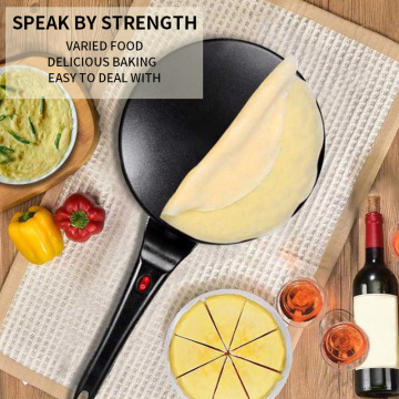 220V Electric Crepe Maker Pizza Pancake Machine Non-Stick Griddle Baking Pan Cake Machine Household Kitchen Cooking Tools