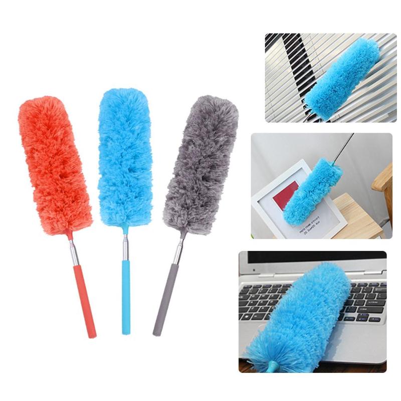 Adjustable Microfiber Dusting Brush Extend Stretch Feather Home Duster Air-condition Car Furniture Household Cleaning Brush