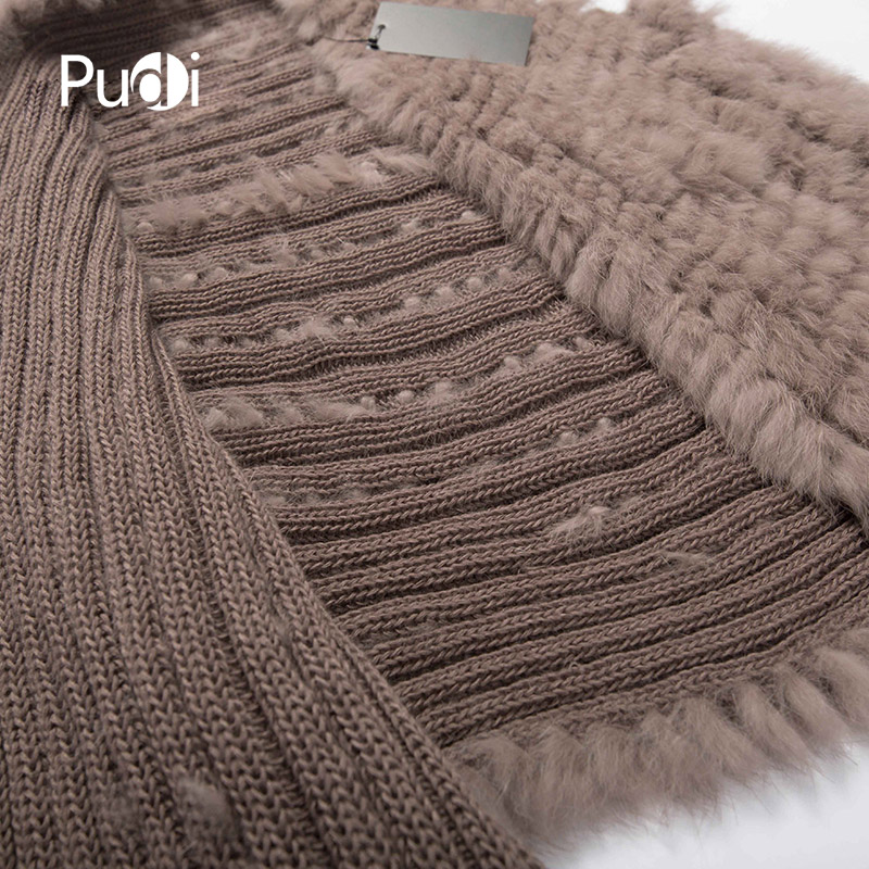 VKR004 The new winter vests Real Knitted Women rabbit knitted Fur Shawl Cape Stole Wrap Poncho