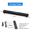 Home Theater Soundbar Patent New TV Echo Wall Wired TWS100W Wireless Bluetooth Speaker Boombox Music Center for PC Cinema TV/AUX