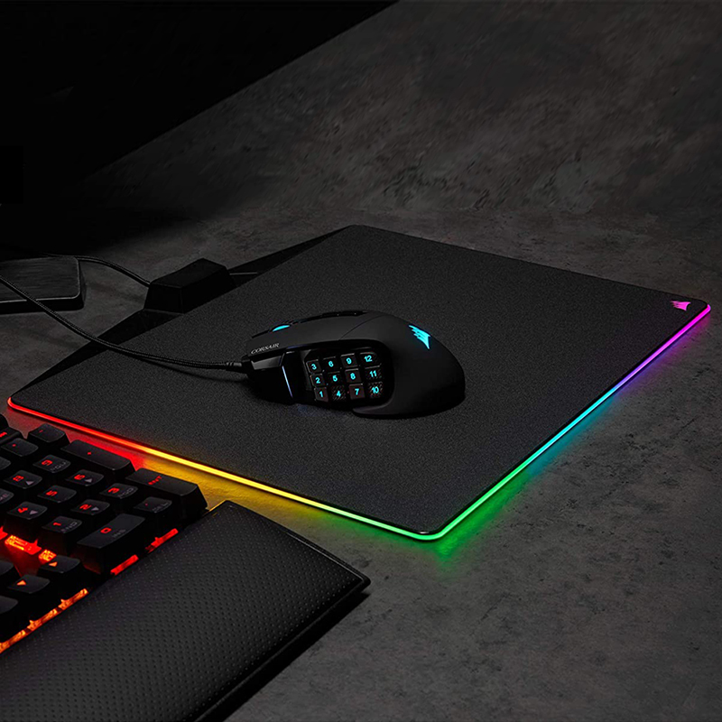 CORSAIR SCIMITAR RGB ELITE, MOBA/MMO Gaming Mouse, Black, Backlit RGB LED, 18000 DPI, Optical (CN version)