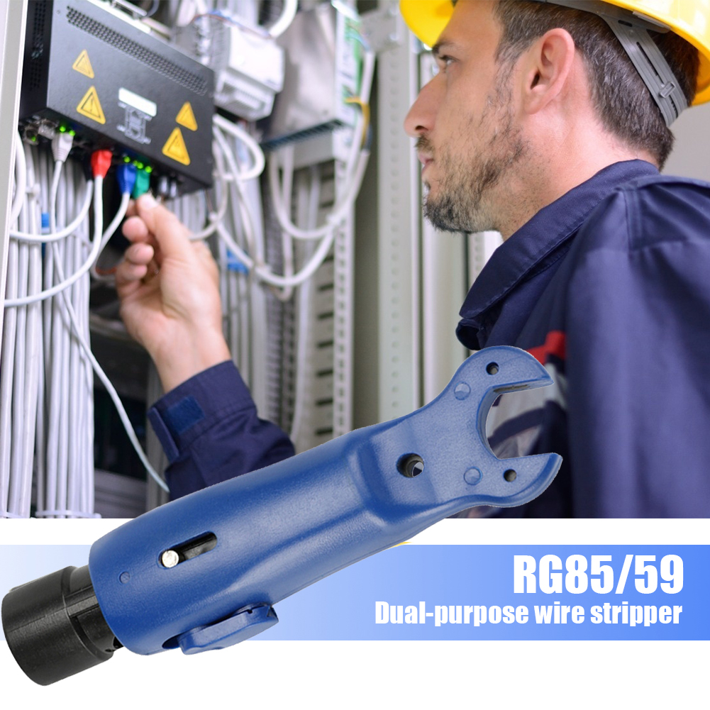 Flat Mouth Wire Stripper Coaxial Strong Toughness RG59/6 Peeling Pliers Stripped Electric Portable Cable Crimper
