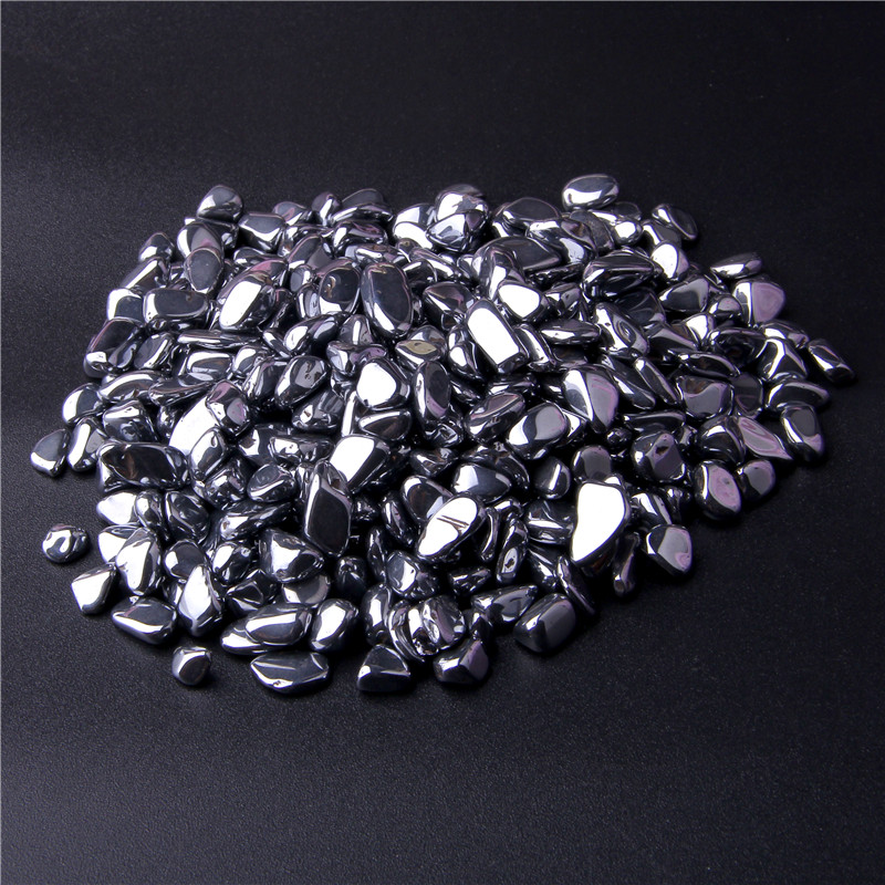 5-8mm 100% Natural terahertz Irregular Gravel Stone Mineral chips DIY Jewelry Making Fish Tank Aquarium Office Shop Decoration