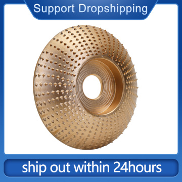 Wood Grinding Wheel Angle Grinder Disc Wood Carving Disc Sanding Abrasive Tool Bore Gold