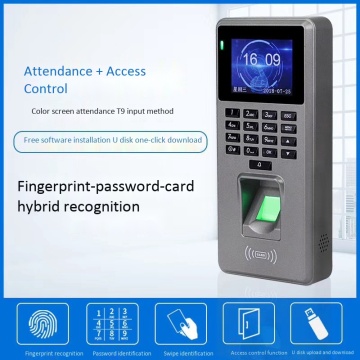 Fingerprint Time Attendance Color Sn 2000 Fingerprint Capacity Clock Recorder Supports Fingerprint Pword Card
