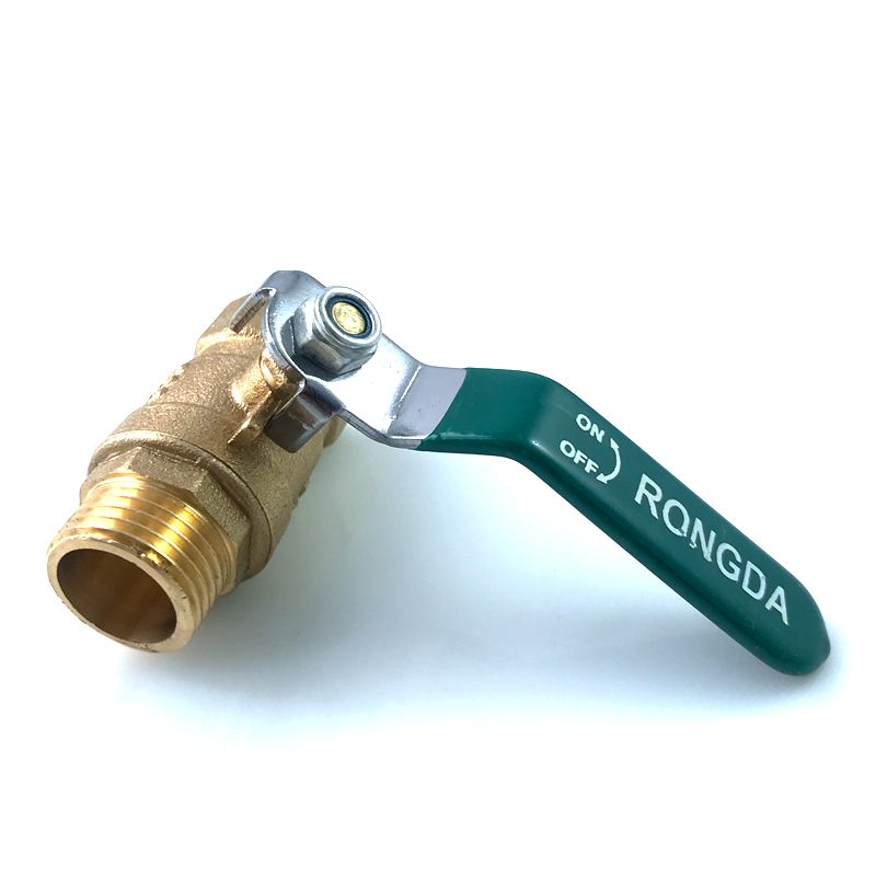 2pcs 1/2'' Male to Female Water Gas Oil with Lever Handle Copper Plumbing Tap Brass Ball Valve