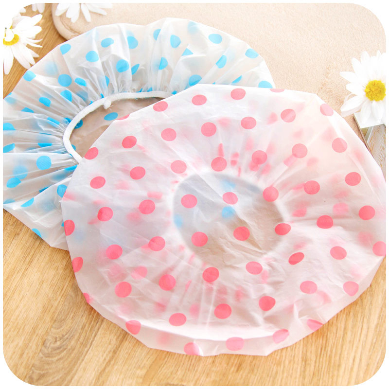 1pcs Waterproof Shower Cap Thickened Elastic Bath Hat Bathing Cap For Women Spa Hair Salon Hair Cover Bathroom Products