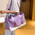 Women Travel Bags Organizer Duffle Nylon Weekend Bag Large Capacity Swimming Fitness Exercise Waterproof Luggage Bag Gym Tote