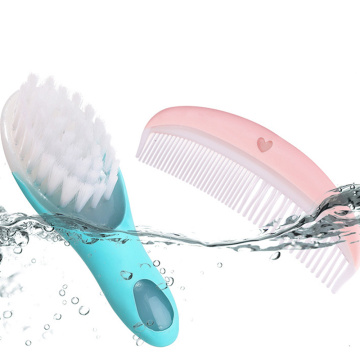 2Pcs/Set High-quality Plastic Convenient And Easy To Use For Baby Daily Hair Care Suit Baby Soft Comb Brush