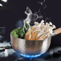 Practical Cooking Pot Soup Stock Pot Japanese Pan Snow Noodle Porridge Food Pot Milk Heating Pan Wood Handle Pot Cookware