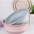 1PC Outdoor Folding Wash Basin Folding Bucket Container Portable Basin Collapsible Silicone Washbasin Bathroom Accessories