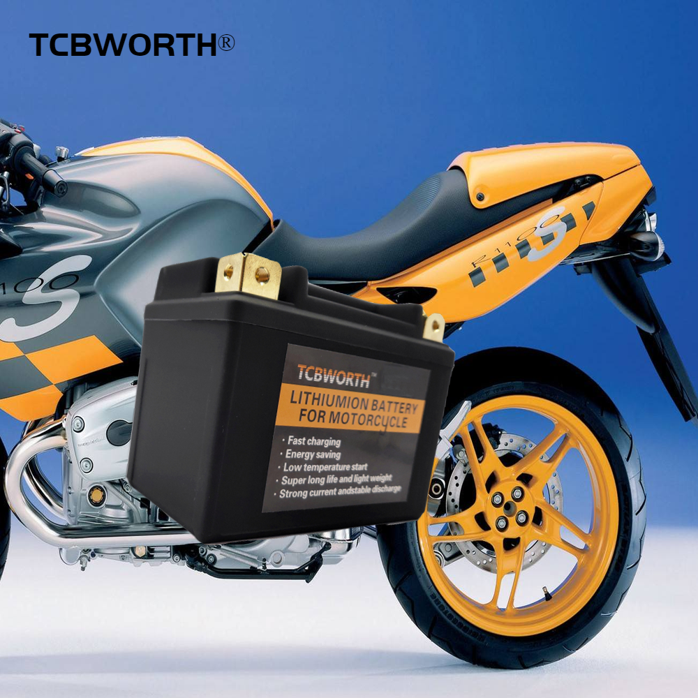 7B-4 12V Motorcycle LiFePO4 Lithium Iron Start Battery With BMS Voltage Protection Jump Scooter Resistant Deep Cycle Long Life