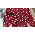 Girls Blouse Shirt Dot Wine Red Long Sleeve Chiffon Shirt for Baby Girl Spring Clothing Slim Blouse Baby Clothes Shirts