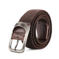 ZLD Men and Women Elastic Fabric Woven Casual Belt Pin Buckle Expandable Braided Stretch Wild canvas Simple and Stylish belt