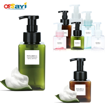 250/450/650ml Foaming Soap Dispenser Bathroom Sink Shower Gel Shampoo Lotion Facial Cleanser Foamer Pump Refillable Bottle