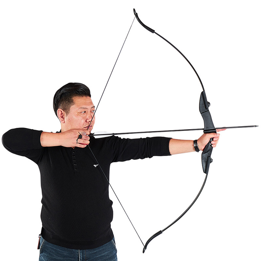 Simple bow and arrow set entry-level recurve bow 30/40 pounds optional archery entertainment novice professional bow