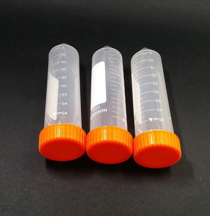 50ML 50PCS/LOT Microcentrifuge Centrifuge Tubes With V-shape Screw Cap Plastic Centrifuge Tube Test Sample Vials