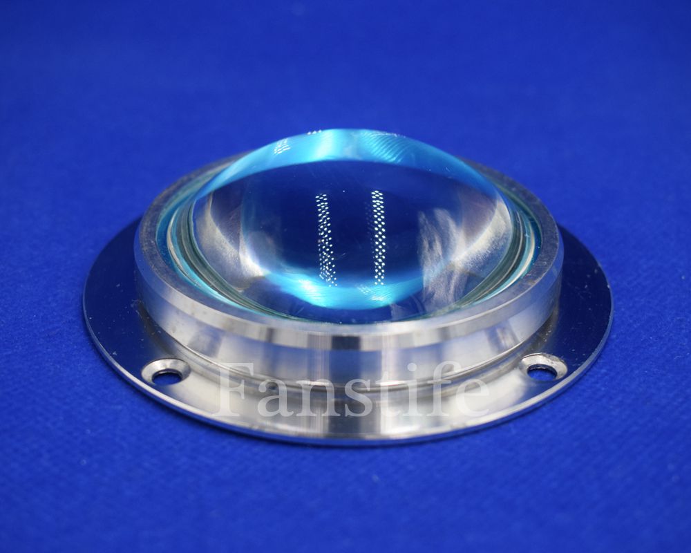 60° 90° Angle 66.7mm Optical Glass Lense with Reflector and Frame 20W 30W 50W 100W 120W High Power Led Lenses