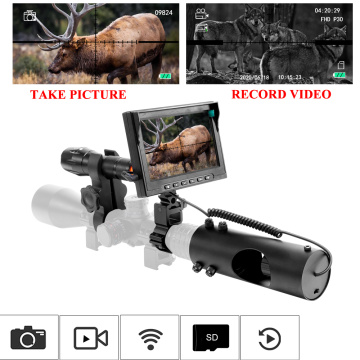 Night Vision Riflescope Record Video Hunting Scopes Optics Sight 850nm Infrared Laser IR Night Vision Hunting Camera