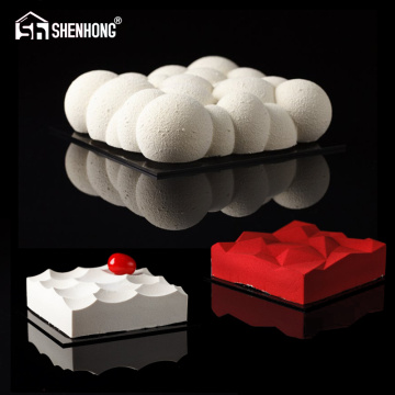 SHENHONG 3PCS/SET Clouds Irregular Cake Mold For Baking Home Party Wedding Silicone Mould Mousse DIY Baking Christmas Bakery