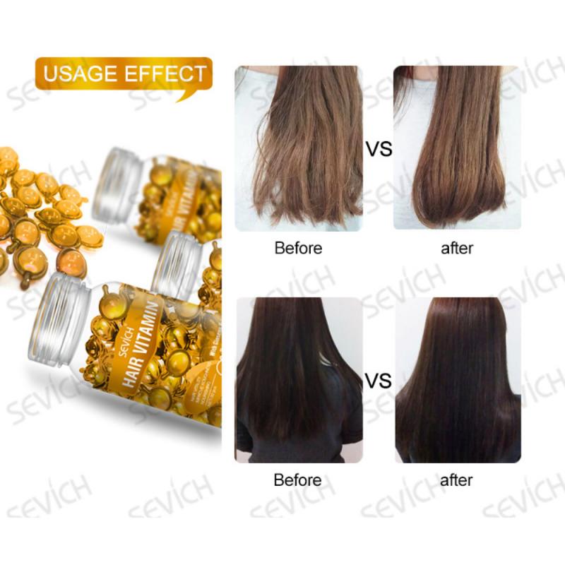 30Pcs Hair Vitamin Capsule Keratin Complex Oil Smooth Silky Hair Mask Repair Damaged Hair Serum Anti Hair Loss Care TSLM1