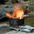 BRS Portable Palm-sized Camping Outdoor Wood-burning Stove Charcoal Burner BBQ Furnace Electronic Blower Stove
