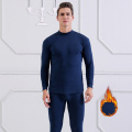 Men Long Johns Cotton Thermal Underwear Set Winter Warm High Collar Comfortable Home Service Set Home Sleep Wear Clothes