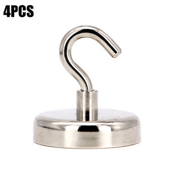 4pcs Multifunctional Cute Magnetic Hooks Powerful Heavy Duty Neodymium Magnet Refrigerator Surfaces Not Scratch Hogard ST27