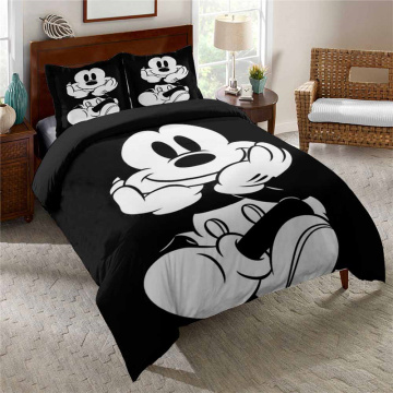 Disney Mickey Minnie Mouse Duvet Cover Set Kid Present Bedclothes 3d Bedding Sets for Full Queen 3pcs Bed Quilt Cover Pillowcase