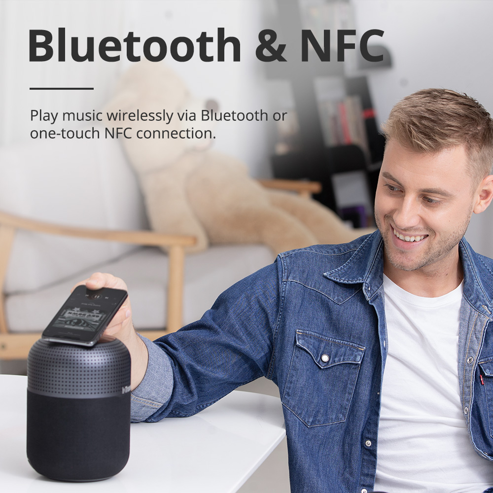 Tronsmart T6 Max 60W Home Bluetooth Speaker with Deep Bass Theater TWS Column 360 Stereo Voice Assistant IPX5 NFC 20H Play Time