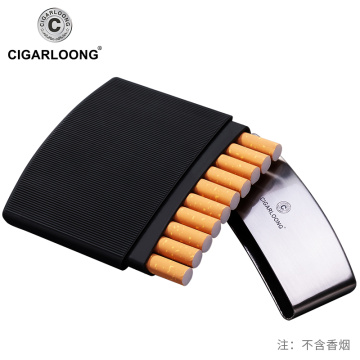 Metal Portable Cigarette Cigar Case Portable Humidor Pocket Tobacco Storage Box Fit 10 Mini Cigars CC-00622
