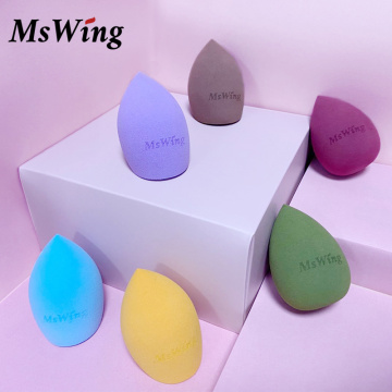MsWing Makeup Sponge Professional Cosmetic Puff Blending Face Liquid Foundation BB Cream Soft water foundation Sponge for face