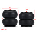 2 Pieces Standard 2600 lb Air Ride Suspension Bag Double Bellows 1/2"npt Single Port For Ford F150/F250