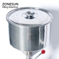 ZONESUN A50 NEW Manual Filling Machine (5~50ml) for Cream Shampoo Filler Cosmetic Paste Sausage Gel Filling Machine