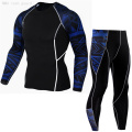 Men's clothing Winter Thermal underwear set base layer Long johns Men MMA compression shirt leggings Jogging skin care kits Men