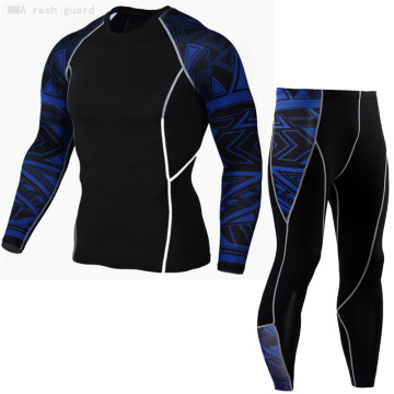 Men's clothing Winter Thermal underwear set base layer Long johns Men MMA compression shirt leggings Jogging skin care kits Men