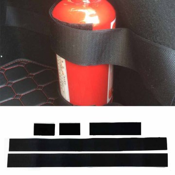 5Pcs/Set Car Fire Extinguisher Sticker nylon tape Belt Net Bandage Car Trunk Storage Bag Magic Tape Hook and Loop Strap Stickers