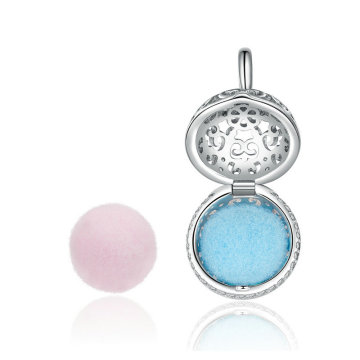 MOWIMO Perfume Ball With Pink Blue Ball Openwork Dangle Charms 925 Sterling Silver Fit Original Bracelet Jewelry Making BKC1198
