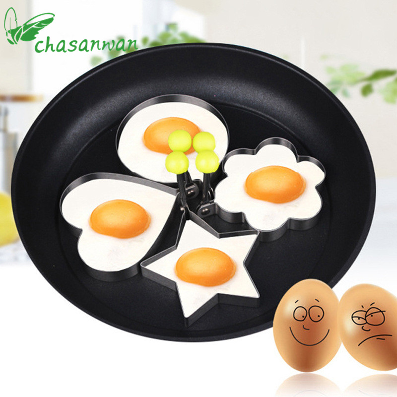 NEW 2019 1Pcs Stainless Steel Fried Egg Shaper Pancake Mould Omelette Mold Frying Egg Cooking Tools Kitchen Accessories Gadget.Q