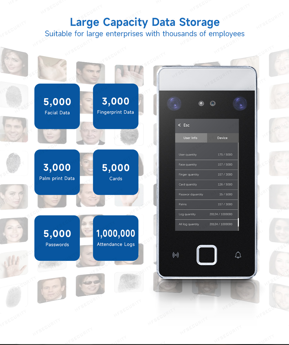 Palm face recognition