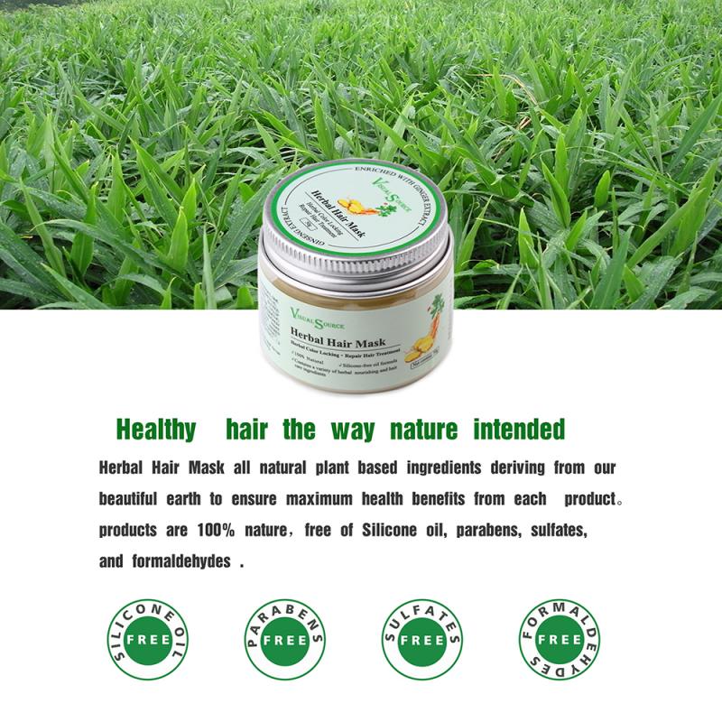 Hair Mask Hair Roots Treatment Natural Ginger Essence Deep Hair Conditioner Oil Dry And Damaged Hairs Nutrition TSLM1