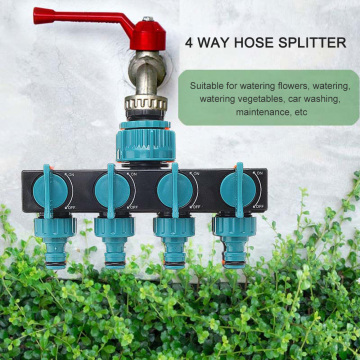 4 Way Garden Splitter Hose for Garden Nozzles Water Tap Connector Splitter Hose Adapter Garden Irrigation Watering Tool