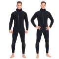 Siamese Front Zipper Hooded Cold Protection Suit Surfing Suit Warm 5mm Wetsuit for Men and Women