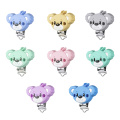 5pc/lot Silicone Bear Baby Pacifier Chain Clip Holder DIY Teething Holder Soothing Pacifier Accessories